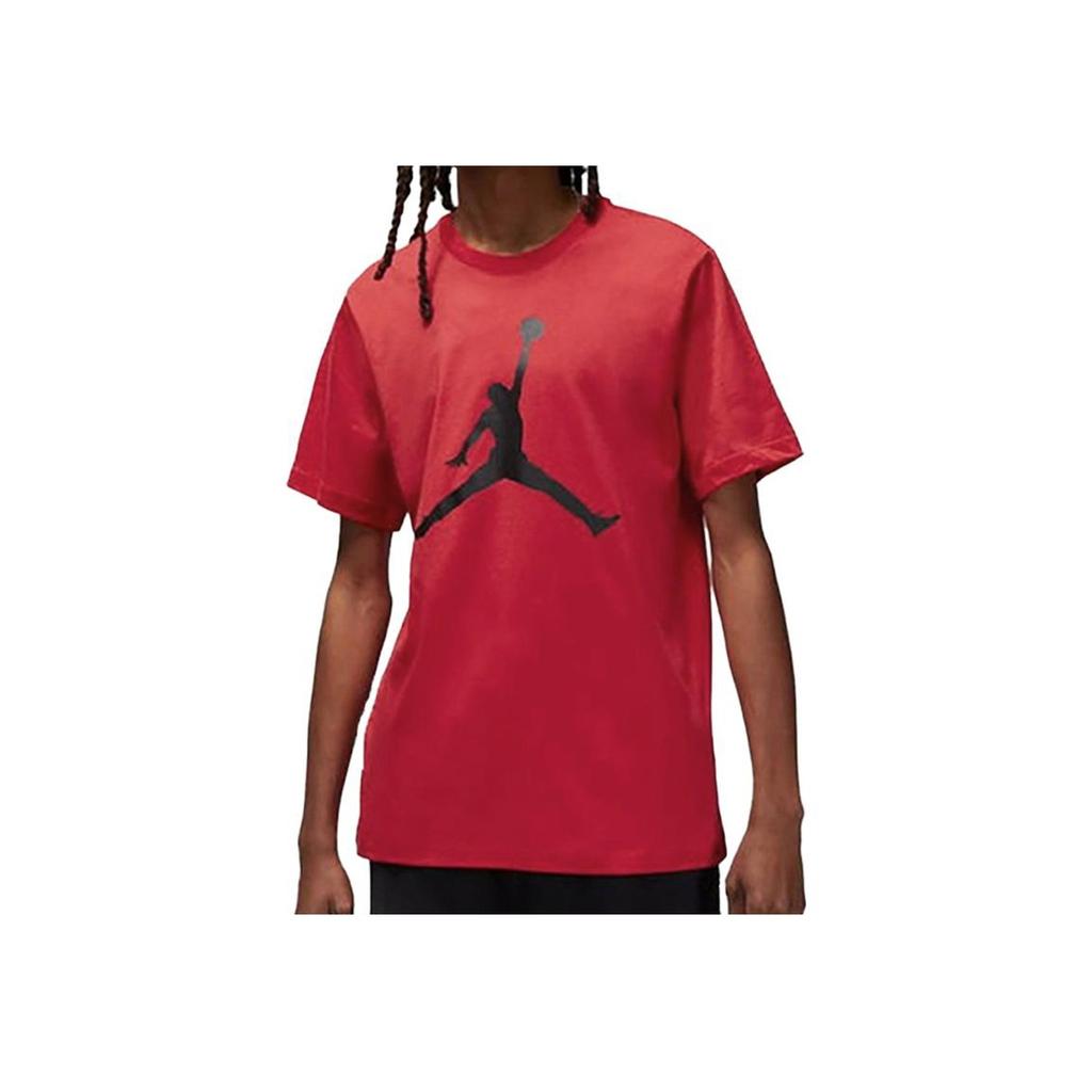 Jordan Logo Print Crew Neck Short Sleeve T-Shirt Men Tops Red CJ0922-612