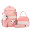 School bag new school bag female junior high school students primary school students large capacity backpack backpack thermal insulation lunch box bag
