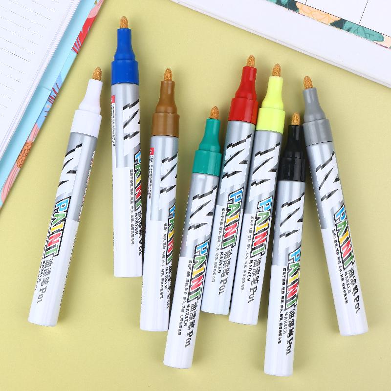 1Pcs Vehicle Touch-Up Paint Tyre Oily Markers Quick Drying Signature Pen Waterproof Marker Paint Pen Stationery Supplies