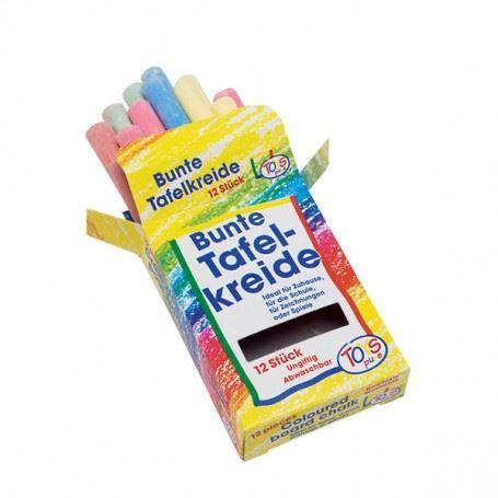 Craies de couleur - Non spécifié - Boite de 12 - 6 coloris - 8 cm - Pour enfants à partir de 3 ans
