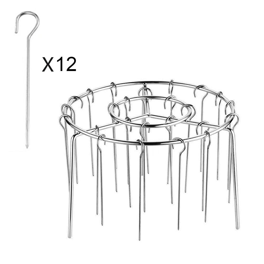 

Detachable Skewer Holder Stainless Steel Baking Needle Vertical Grill Rack for Air Fryer Accessory 12
