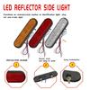 Side Marker Tail Lights Replacement Tail Stop Brake Light 24 LEDs Turn Signal Light Oval Trailer Lights with Reflector