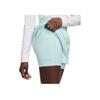 Nike Court Dri-FIT Advantage Solid Logo High-Waisted Regular Shorts Women shorts Teal DR6844-442