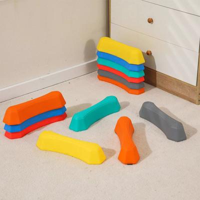 6Pcs Kids Balance Beam Stepping Stone Game Non-slip Toddlers Kindergarten Indoor Outdoor Balance Educational Focus Coordination Training