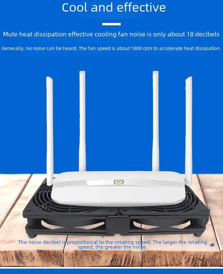 Silent USB 5V 12CM Axial Flow Cooling Fan for Radiators, Routers, Chassis, and Set-Top Boxes