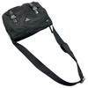 PRADA Triangle logo Shoulder Bag black unisex used