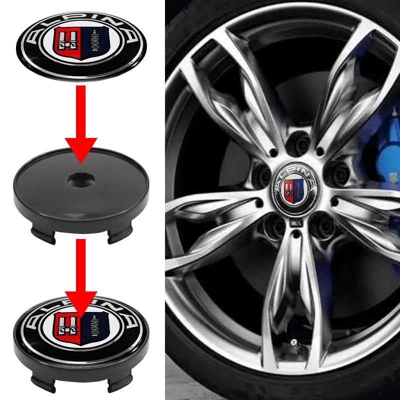 4Pc 56mm+60mm Car Logo Wheel Center Cap Emblem For BMW M Performance E46 E90 E60 F10 E39 F30 E36 F20 E87 E90 E70 Hub Cover Badge