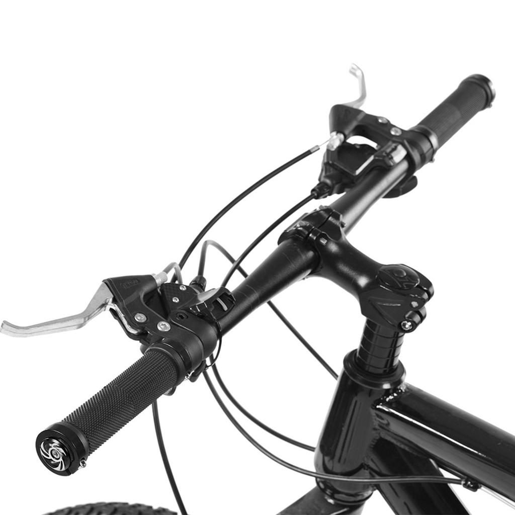 1 Pair Cycling Handle Bar End Bike Lock on Handlebar Grips Accessory (Black)