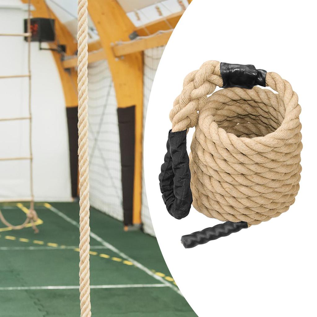 Climbing Rope for Fitness Training, Jute Material, 1.5 Inch Diameter Indoor And Outdoor Use