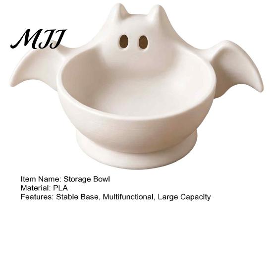 Seasonal Home Ornament Halloween Bat Shaped Storage Bowl, Cute Candy Tray, Spooky Kitchen Countertop Decor Tabletop Ornament, Multifunctional