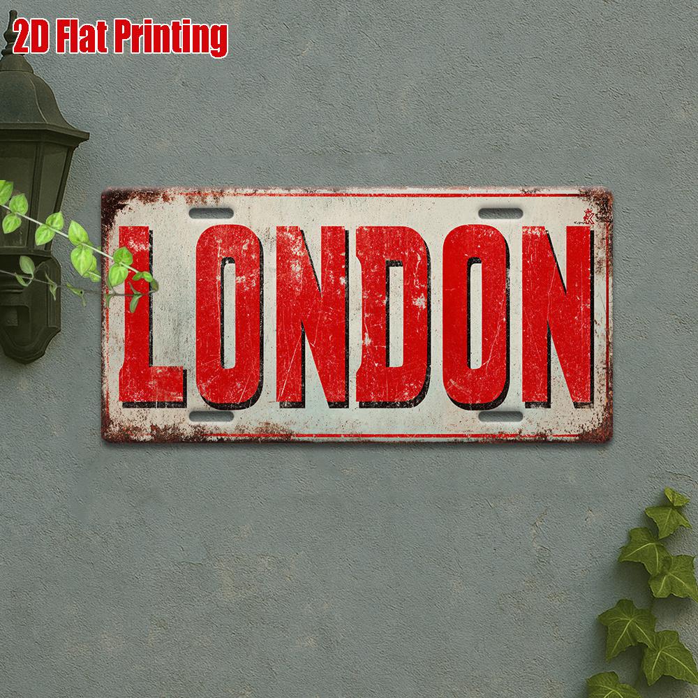D Flat D Flat Printing pc Budapest River Skyline Metal Sign for Decorationg Only Outdoor Wall Art ( )