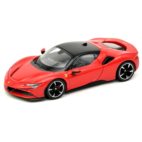 Bburago 1/24 Scale Ferrari SF90 Stradale Red [Open Engine Compartment Version] / Diecast Model Car, Finished Product, 18-26028(CN)