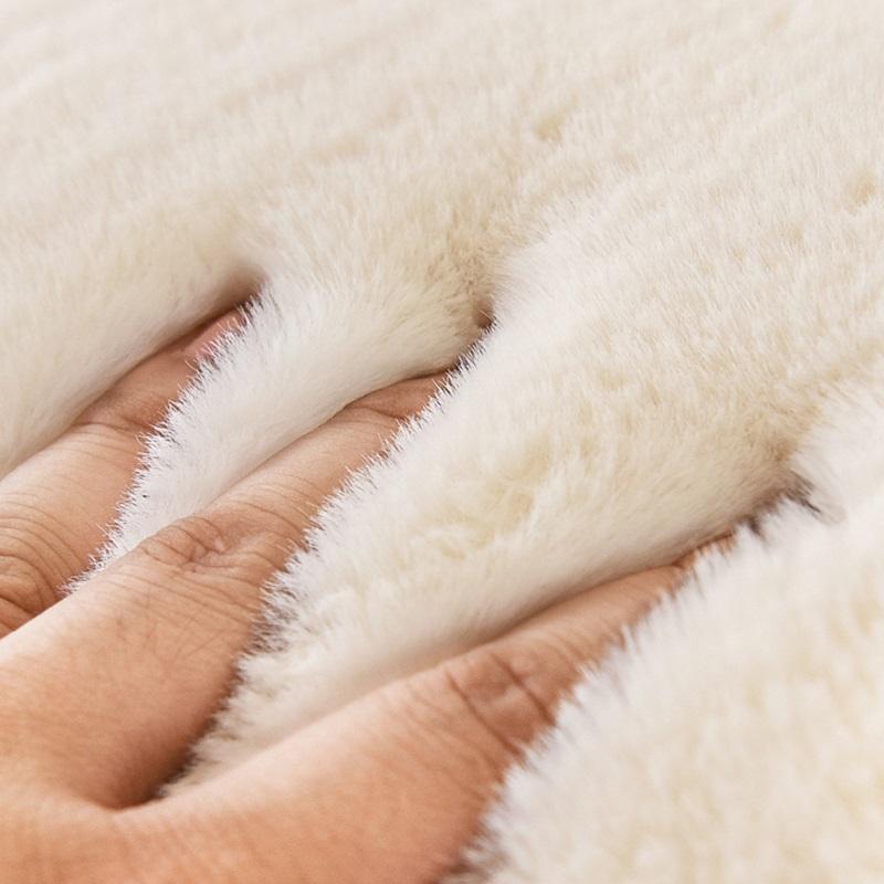 Winter Thick Rabbit Velvet Sofa Cushion Super Soft Chaise Lounge Couch Cover Sofa Towel Non -Slip Couch Slipcovers Home Decor