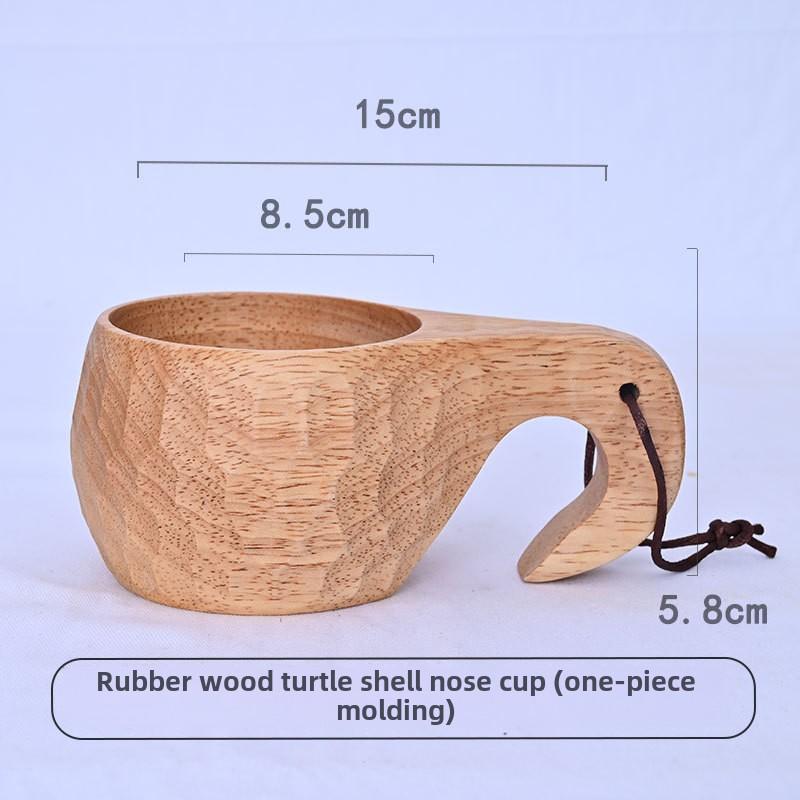 Creative Milk Cup Outdoor Wooden Cup Wooden Finnish Cup Portable Universal Cup
