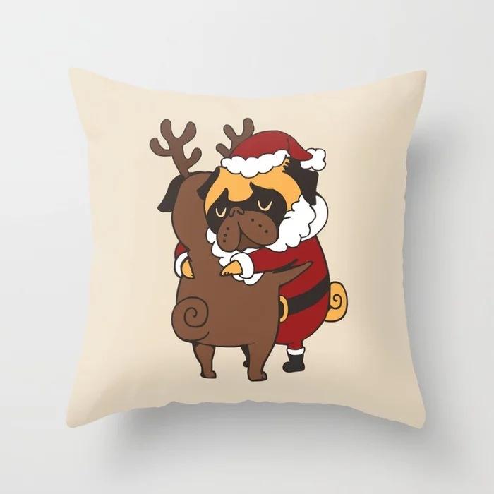 New Style, Personalized and Creative Christmas Tree Polyester Pillow Case, European and American Fashionable and Simple Home Sofa Bay Window