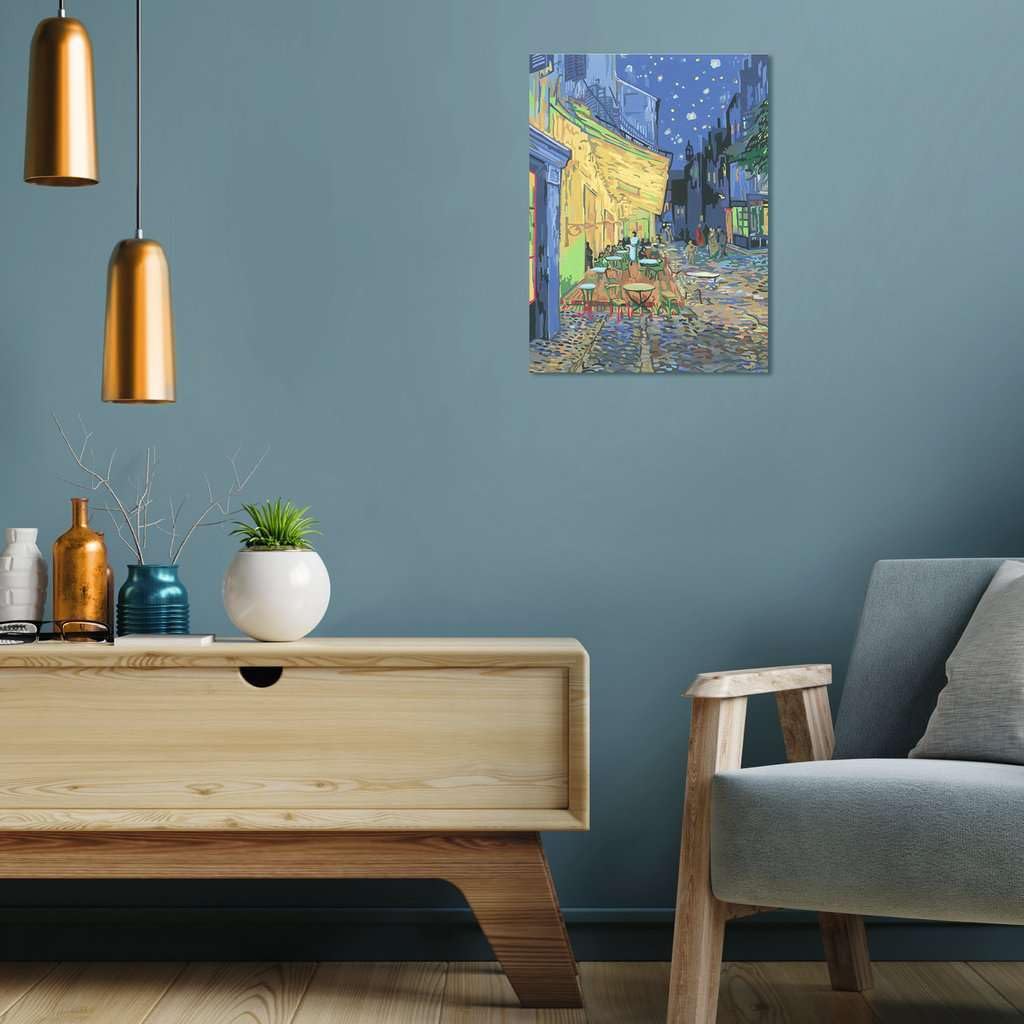 Ravensburger CreArt Van Gogh "Café Terrace at Night" 23519 3 (Coloring Book, Paint-by-Numbers, Oil Painting, Art, Painting)