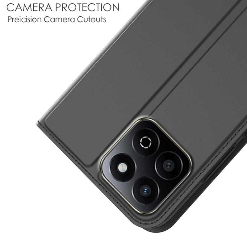 For Honor Play 60 Plus 5G Case Magnetic Closure PU Leather Flip Phone Cover