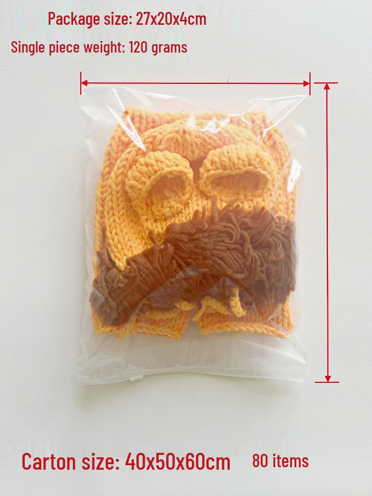 Baby Lion King Costume: Orange Lion Outfit with Props for Children's Photography