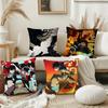 ANIME F-Fire COOL F-force Pillow Case Square Double-Sided Printing Short Plush Sofa Cushion Cover Bedroom Bedside Pillow