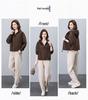 2024 Women's Fleece-lined Hooded Jacket: Stylish, Age-Reducing Autumn/Winter Cardigan for Middle-aged Moms
