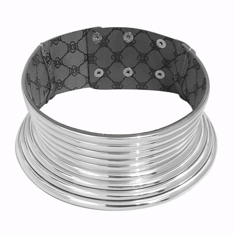 European and American Popular Jewelry Long Neck Ethnic Style Exaggerated Personality Metal Collar