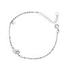Women Bracelet 925 Silver Star Design Simple Style Accessory Present for Friends Family