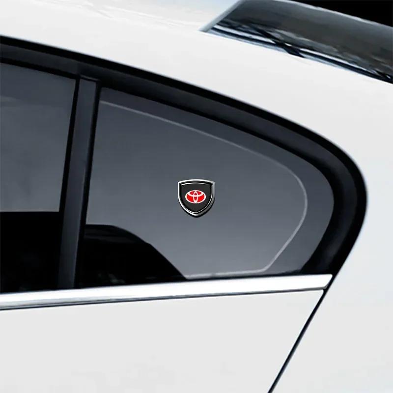 1Pcs 3D Metal Auto Door Shield Emblem Car Body Badge Sticker Styling for Toyota TRD Camry Corolla Yaris Chr Auris Avensis T25