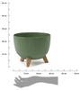 Donica Rosa Linea Eco Wood Zielona