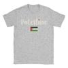 Awesome Heart Palestine Flag Palestinian T-Shirts for Unisex Round Collar Cotton T Shirts Short Sleeve Tees Graphic Printed Clothes