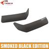 2x Front Eyebrow Light Lamp Cover Trim For Jeep Wrangler JL JT 18+ Smoken Black