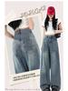 High Waist Wide Leg Women's Jeans - Slimming Loose Straight Drapey Style for Spring & Autumn