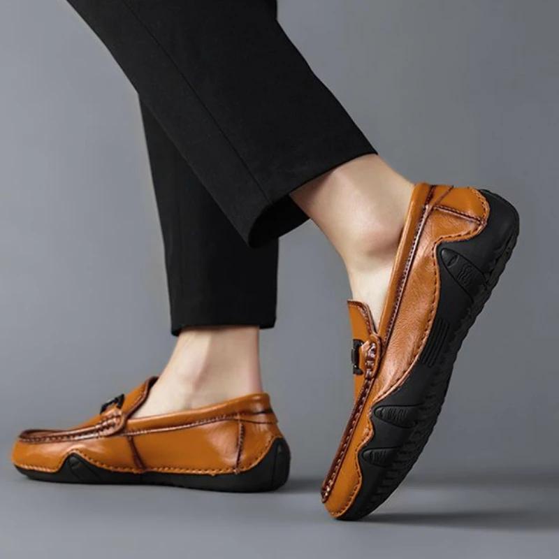 Man Casual Shoe New In Leather Shoes For Men Fashion 2024 Slip-on Low Price Size 45 Designer Cheap Clearance Korean Style Trend
