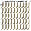 50PCS Carp Fishing Hook Kickers Anti-Tangle Hook Deflectors for Bottom Rigs Green & Brown Fishhook Sleeves