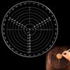 Transparent Acrylic Round Center Finder Carpenter Wood Turners Lathe Work Circles Drawing Compass Circle Cutter Centering Ruler