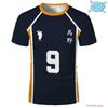 Vêtements Décontractés Hommes Enfants Garçons Vêtements de Sport Haikyuu Nekoma Anime T-shirt Kuroo Kozume Club de Volleyball Uniforme Cosplay Tee