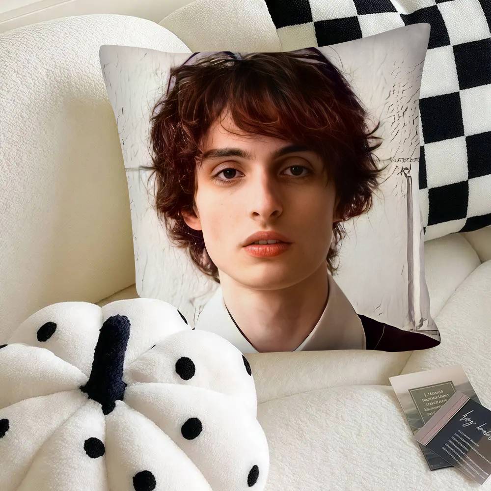 Schauspieler Finn Wolfhard Kissenbezug Mode Quadratischer Kissenbezug Schlafzimmer Sofa Raum Ins Dekoration Freizeit