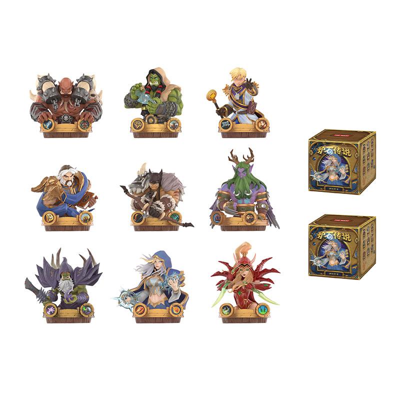 POP MART Hearthstone Legend, Tavern Legend Collection Mystery Boxes Single Mystery Box/Full Box 9 Pcs PPMT-2511-0057
