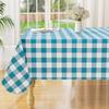 Olanly Rectangle Waterproof Vinyl Table Cloth Buffalo Flannel Backed Tablecloth Wipeable Plastic Table Cover For Easter Kitchen