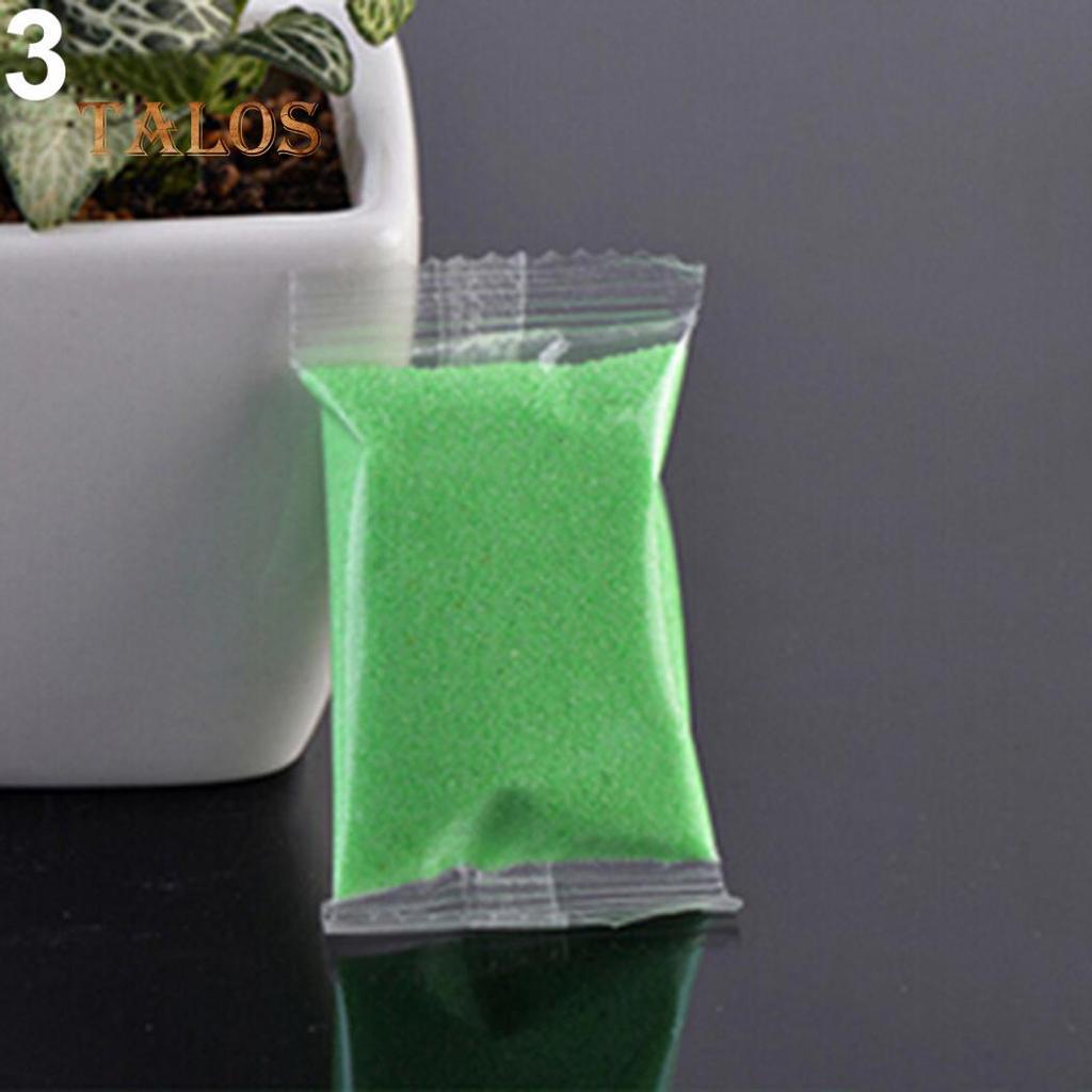 1 påse färgad kvartssand miniatyr akvarium bonsai-kruka älvträdgård dekor tillbehör