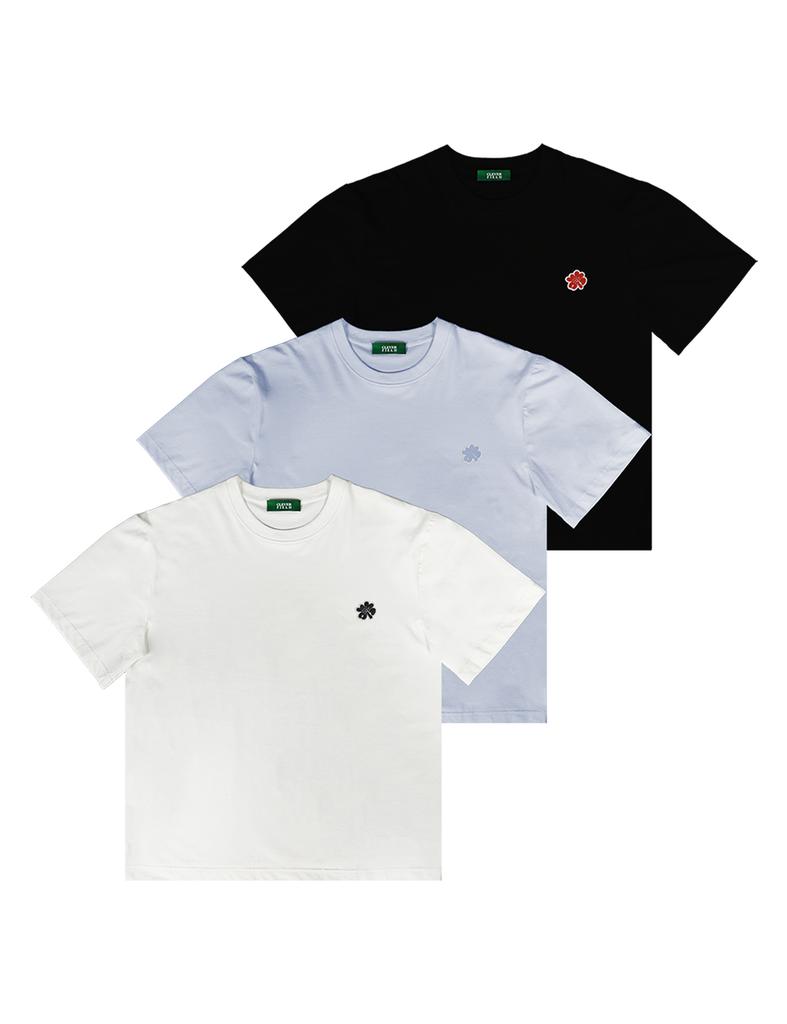 CLEVER FIELD Basic Clover Wappen Daily T-Shirt_Black