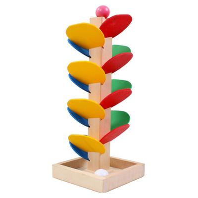 Wooden Tree Ball Run Track Game Kids Children Intelligence Educational Toy
