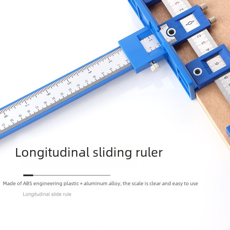 Localizator Multifuncțional cu Mâner pentru Găurit Lemn pentru Dulapuri și Garderobe