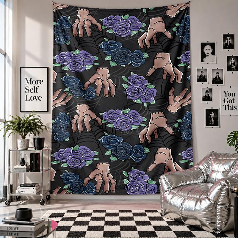 Wall TapestryThe Addams Family Art Hanging Cloth Decorative Background Cover for Room Decoration