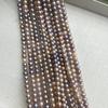1String, Multi-colored Natural Freshwater Pearls, Boho Handmade Round Pearl Beads for Jewelry Making DIY Crafts (Beads 5-6mm, Length 36cm)