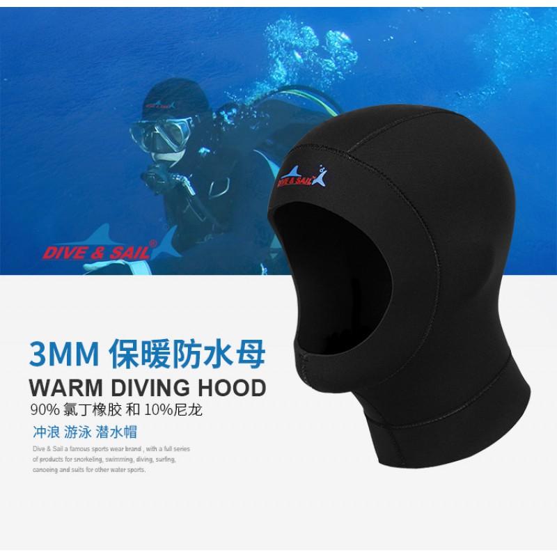 Unisex 3mm Neoprene Snorkeling Hood Diving Surfing Swimming Warmth UV Protection