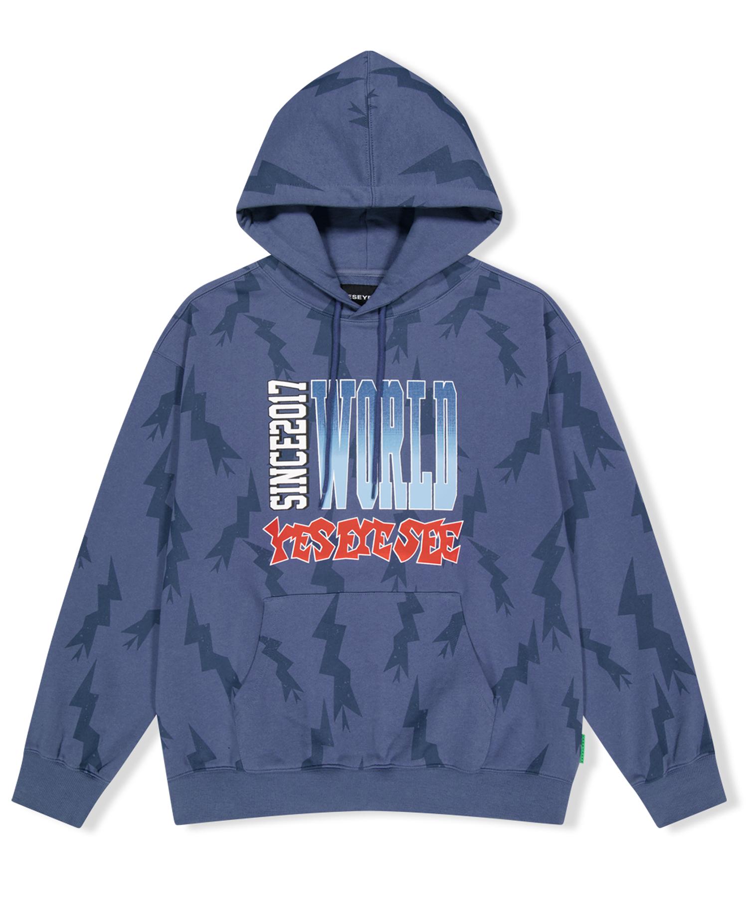 Yes Ic Sn World Hoodie Smoky Blue S