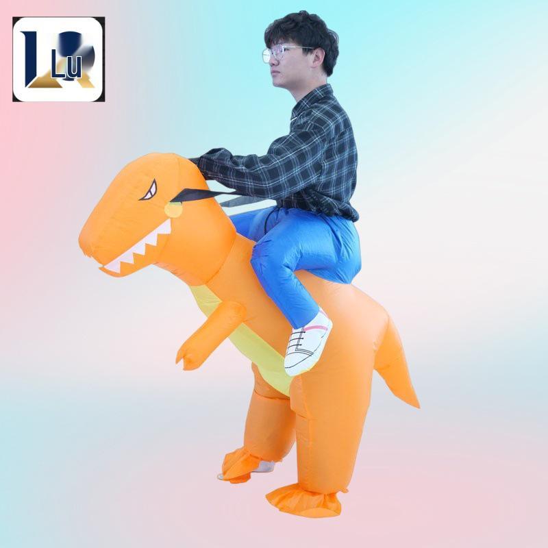 תחפושת דינוזאור מתנפחת לילדים לכיף הורים-ילדים