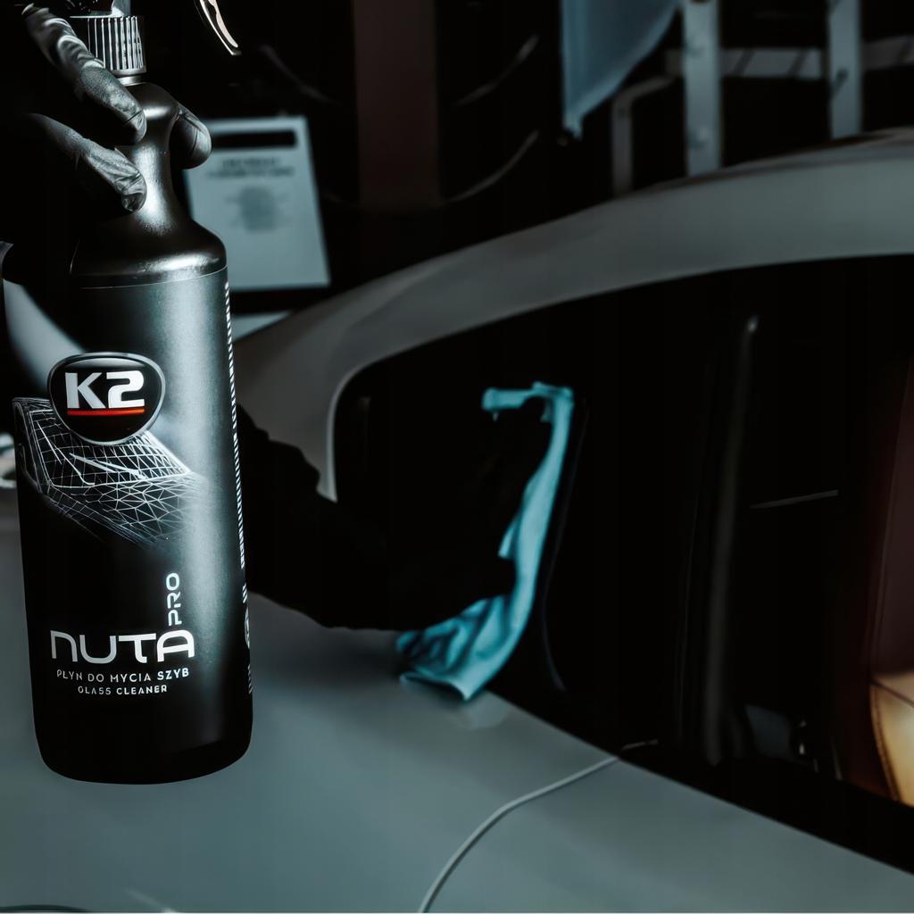 K2 NUTA PRO Glass Cleaner Glass Cleaner Removes Stains and Dirt 1L Atomizer