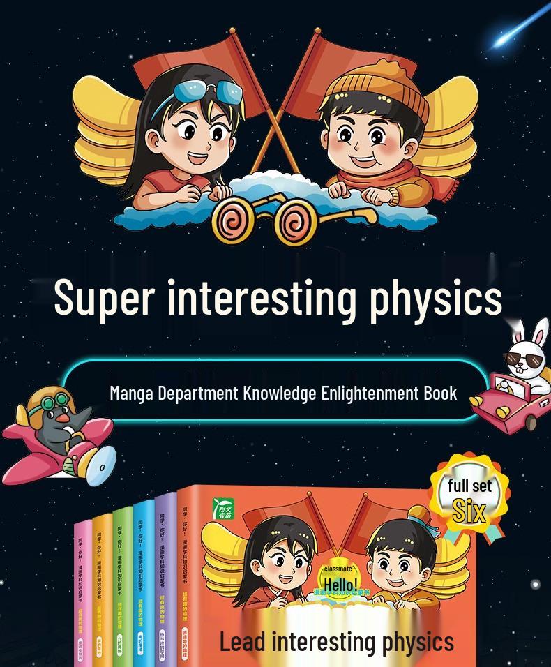 Super Interesting Physics Comics: 6-Volume Set for Young Learners Aged 8-15