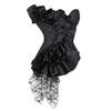 Corsetto in Raso con Bordino in Pizzo Stile Corte: Guaina modellante con supporto lombare e controllo addominale